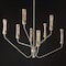 Maxim Lighting Regent 8-Light Chandelier, Light French Gray/Natural Aged Brass 16178CLLFGNAB - alternate 3